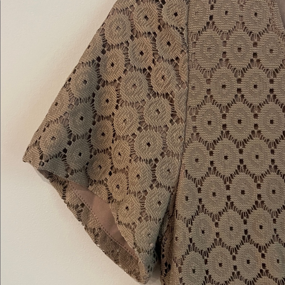 Rabbit Rabbit Rabbit Beige Lace Overlay Dress - Picture 3 of 8